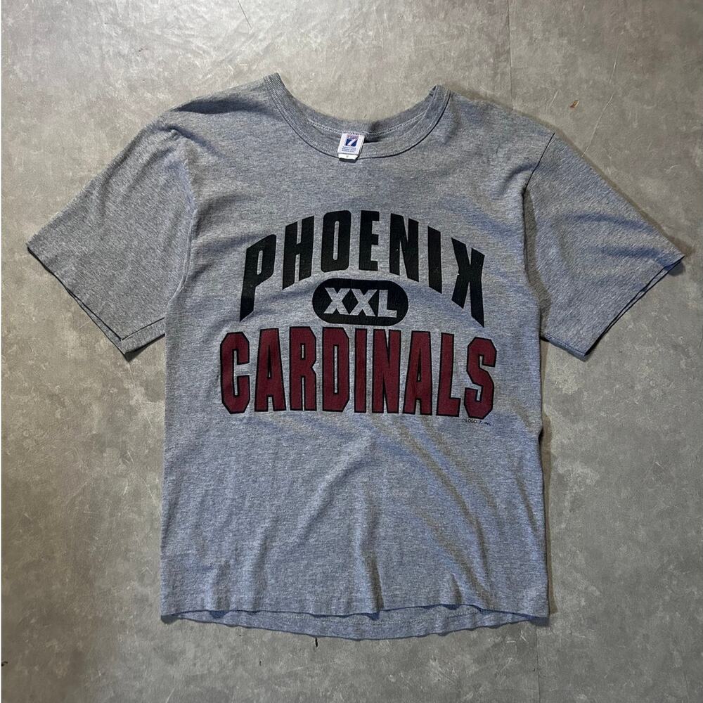 90's Vintage Phoenix Cardinals "XXL" Gray T-Shirt -M